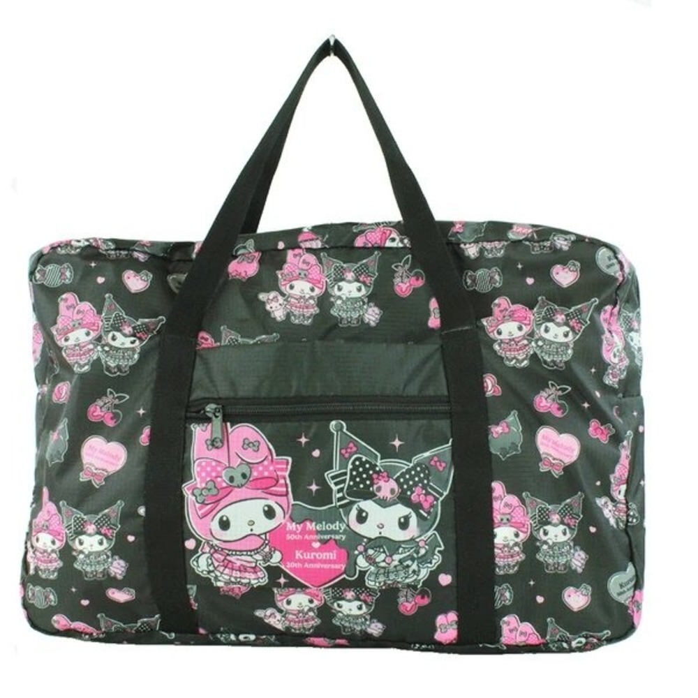 Sanrio Japan Duffel Bag My Melody 50th Kuromi 20th Anniversary Packable Travel
